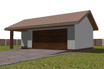  Projekt garażu G7 (WAM1168) - projekt garażu parterowego - Zdjęcie 2