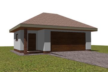  Projekt garażu G2 (WAM1175) - projekt garażu parterowego - Zdjęcie 1