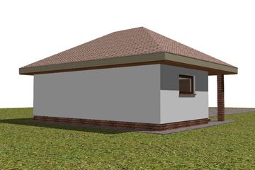  Projekt garażu G2 (WAM1175) - projekt garażu parterowego - Zdjęcie 2