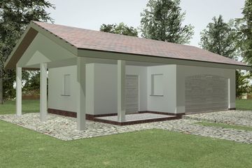  Projekt garażu G 3.12b (WAM1189) - projekt garażu parterowego - Zdjęcie 2