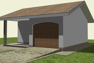  Projekt garażu G 3.12a (WAM1190) - projekt garażu parterowego - Zdjęcie 2