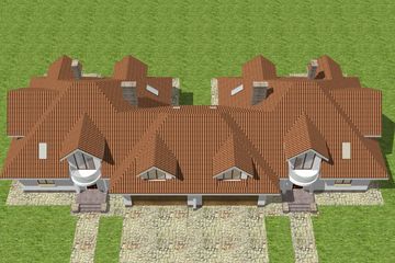  Projekt domu Bliźniak 5 (WAM1193) - projekt domu parterowego z poddaszem - Zdjęcie 5