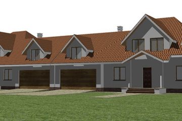  Projekt domu Bliźniak 4 (WAM1194) - projekt domu parterowego z poddaszem - Zdjęcie 1