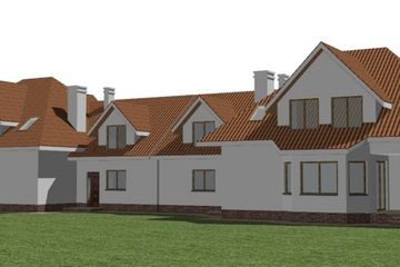  Projekt domu Bliźniak 4 (WAM1194) - projekt domu parterowego z poddaszem - Zdjęcie 2