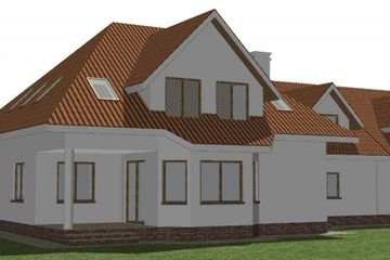  Projekt domu Bliźniak 4 (WAM1194) - projekt domu parterowego z poddaszem - Zdjęcie 6