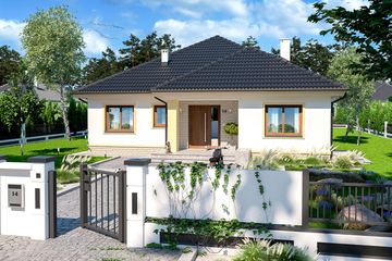  Projekt domu Figo (WOE1070) - projekt domu parterowego - Zdjęcie 2