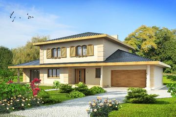  Projekt domu Blackberry (SLO1018) - projekt domu z pełnym piętrem - Zdjęcie 1