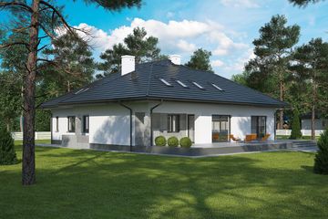  Projekt domu Tomillo (SLO1021) - projekt domu parterowego z poddaszem - Zdjęcie 3