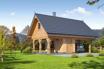  Projekt budynku gospodarczego Mazurski 1 Gpm 1 (KRP1690) - projekt budynku parterowego - Zdjęcie 1