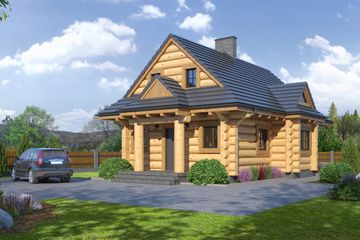  Projekt domu Rytowo Dw9 (KRP1697) - projekt domu parterowego z poddaszem - Zdjęcie 1