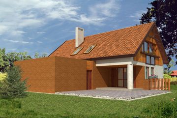  Projekt domu WM21 Podcieniowy (GDB1036) - projekt domu z pełnym piętrem - Zdjęcie 3