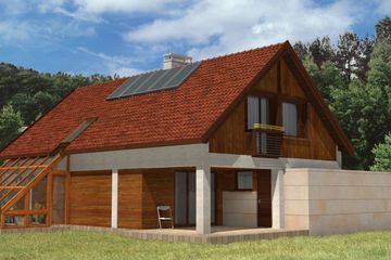  Projekt domu WM10 Orzechówka (GDB1041) - projekt domu parterowego z poddaszem - Zdjęcie 3