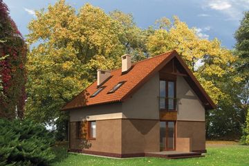  Projekt domu WM13 Wróblówka (GDB1049) - projekt domu z pełnym piętrem - Zdjęcie 2