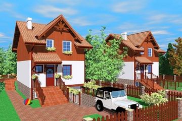  Projekt domu Tom (SLB1161) - projekt domu parterowego z poddaszem - Zdjęcie 1