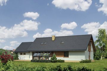  Projekt domu WM18 Wieszczek (GDB1053) - projekt domu parterowego z poddaszem - Zdjęcie 2