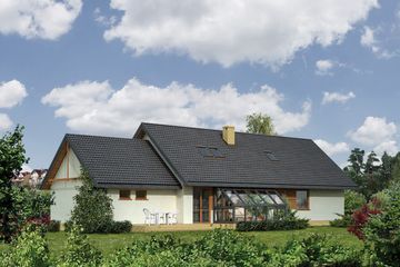  Projekt domu WM18 Wieszczek (GDB1053) - projekt domu parterowego z poddaszem - Zdjęcie 3