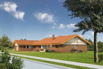 Projekt domu WM11A Jaskółka - parterowy dom o powierzchni 221,36 m², dach dwuspadowy - ujęcie 2