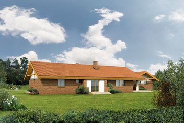 Projekt domu WM11A Jaskółka - parterowy dom o powierzchni 221,36 m², dach dwuspadowy - ujęcie 3