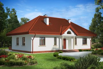  Projekt domu Gargano Termo (KRH1360) - projekt domu parterowego - Zdjęcie 1