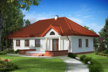  Projekt domu Gargano Termo (KRH1360) - projekt domu parterowego - Zdjęcie 2