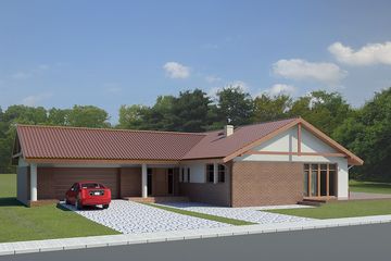  Projekt domu 038 Signum II (GDB1055) - projekt domu parterowego - Zdjęcie 1