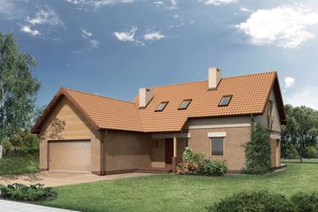 Projekt domu WM22A Zygmuntówka (GDB1056) - projekt domu parterowego z poddaszem - Zdjęcie 2