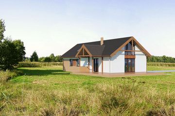  Projekt domu 034 Meus 2 (GDB1062) - projekt domu parterowego z poddaszem - Zdjęcie 1