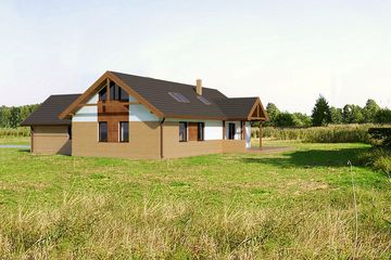  Projekt domu 034 Meus 2 (GDB1062) - projekt domu parterowego z poddaszem - Zdjęcie 2