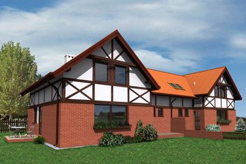  Projekt domu Bliźniak B04 - 2 x WM02 (GDB1064) - projekt domu parterowego z poddaszem - Zdjęcie 4