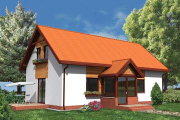  Projekt domu WM03 Sosnówka (GDB1065) - projekt domu parterowego z poddaszem - Zdjęcie 1