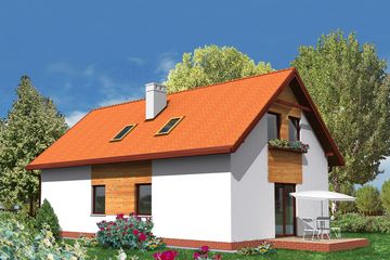  Projekt domu WM03 Sosnówka (GDB1065) - projekt domu parterowego z poddaszem - Zdjęcie 2