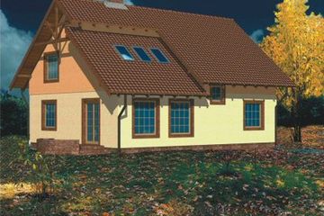  Projekt domu Modena (KRH1371) - projekt domu parterowego z poddaszem - Zdjęcie 2