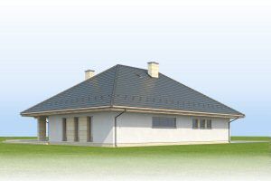  Projekt domu Leno III Termo (KRH1373) - projekt domu parterowego - Zdjęcie 5