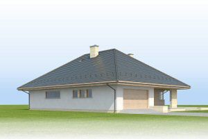  Projekt domu Leno III Termo (KRH1373) - projekt domu parterowego - Zdjęcie 6