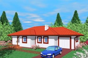  Projekt domu Ter (SLB1180) - projekt domu parterowego - Zdjęcie 1