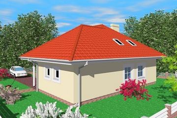  Projekt domu Ron (SLB1181) - projekt domu parterowego - Zdjęcie 2