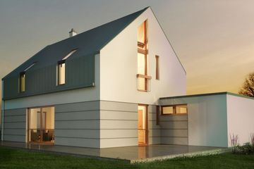  Projekt domu 041 Fajny (GDB1080) - projekt domu parterowego z poddaszem - Zdjęcie 2