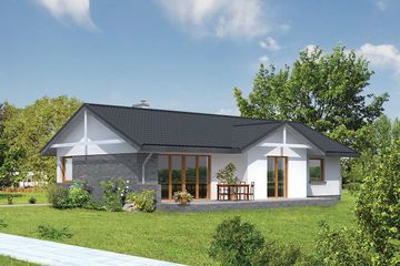  Projekt domu WM23S Rudzik w systemie szkieletowym (GDB1081) - projekt domu parterowego - Zdjęcie 1