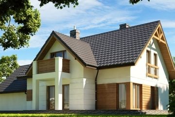  Projekt domu Nesea 2 (KRW1009) - projekt domu parterowego z poddaszem - Zdjęcie 1