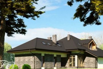  Projekt domu Tenea (KRW1012) - projekt domu parterowego z poddaszem - Zdjęcie 3