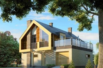  Projekt domu Ingrid (KRW1015) - projekt domu parterowego z poddaszem - Zdjęcie 2