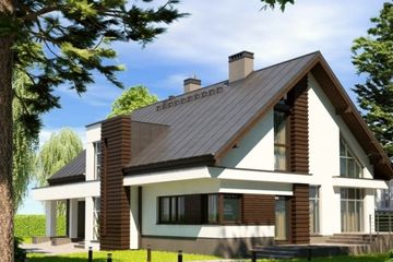  Projekt domu Galanseo (KRW1017) - projekt domu parterowego z poddaszem - Zdjęcie 1