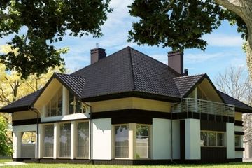  Projekt domu Nell (KRW1027) - projekt domu parterowego z poddaszem - Zdjęcie 1