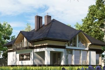  Projekt domu Nell (KRW1027) - projekt domu parterowego z poddaszem - Zdjęcie 2