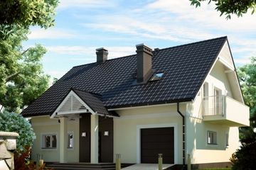  Projekt domu Lucella (KRW1034) - projekt domu parterowego z poddaszem - Zdjęcie 1