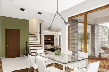  Projekt domu E-127 (WAX1044) - projekt domu parterowego z poddaszem - Zdjęcie 3