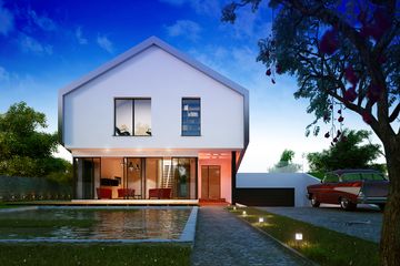  Projekt domu House 24 (WRG1044) - projekt domu parterowego z poddaszem - Zdjęcie 1