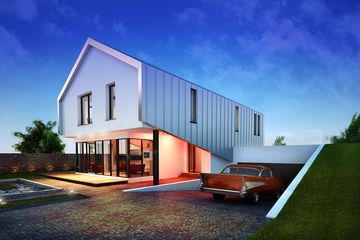  Projekt domu House 24 (WRG1044) - projekt domu parterowego z poddaszem - Zdjęcie 3