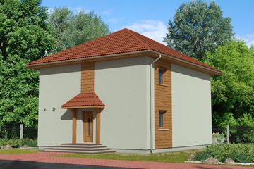  Projekt domu Domek Toskański (131 PS) (SLF1033) - projekt domu z pełnym piętrem - Zdjęcie 1