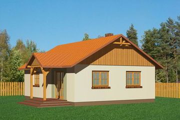  Projekt domu Domek Portowy (022MKs) (SLF1042) - projekt domu parterowego - Zdjęcie 2